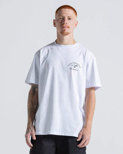 Camiseta Regular Volcom Cross Cut Branca