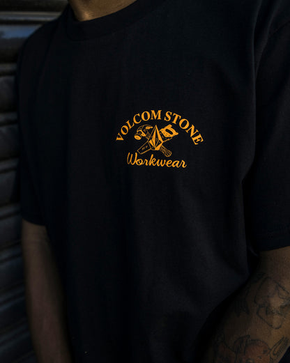 Camiseta Regular Volcom Cross Cut Preta