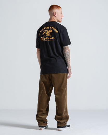 Camiseta Regular Volcom Cross Cut Preta