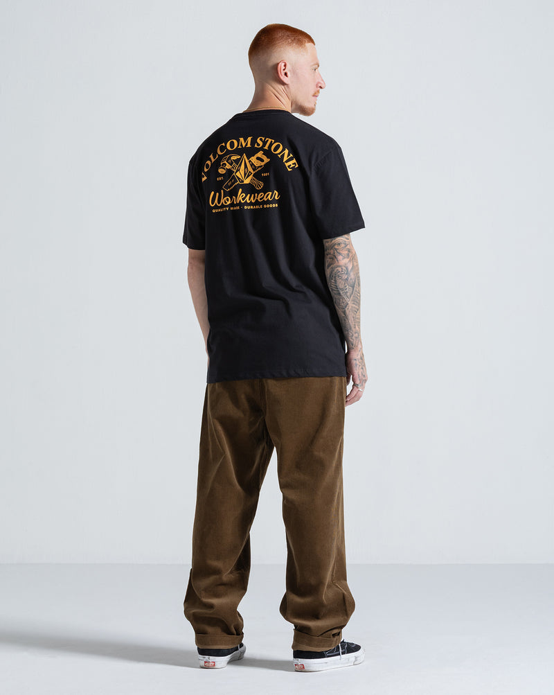Camiseta Regular Volcom Cross Cut Preta