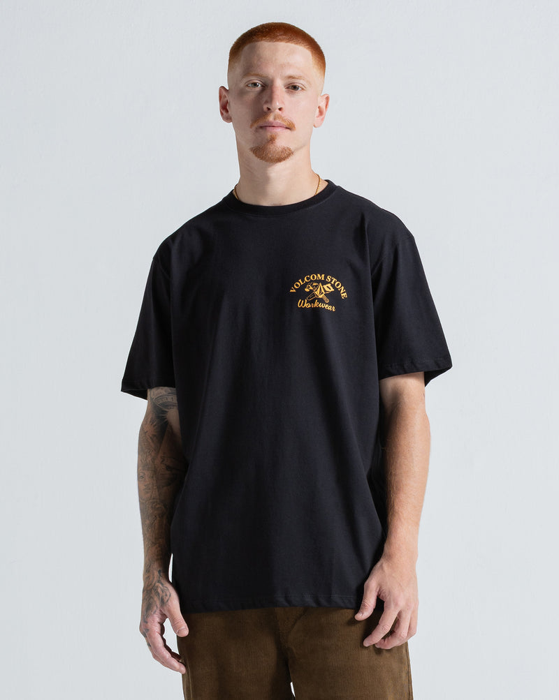 Camiseta Regular Volcom Cross Cut Preta