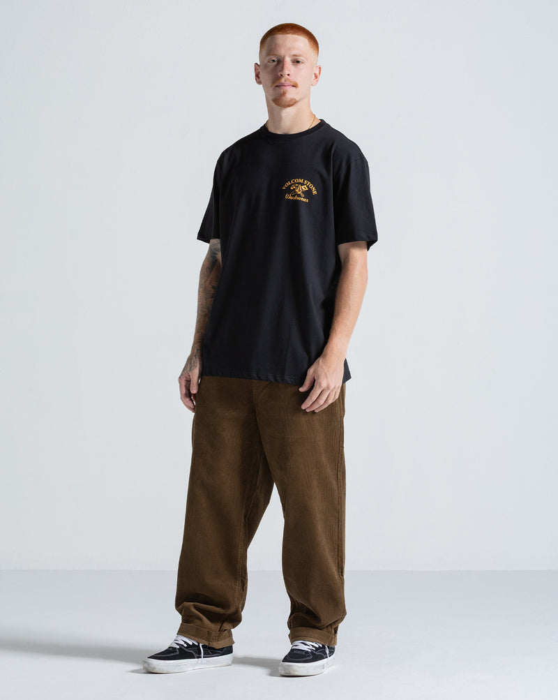 Camiseta Regular Volcom Cross Cut Preta