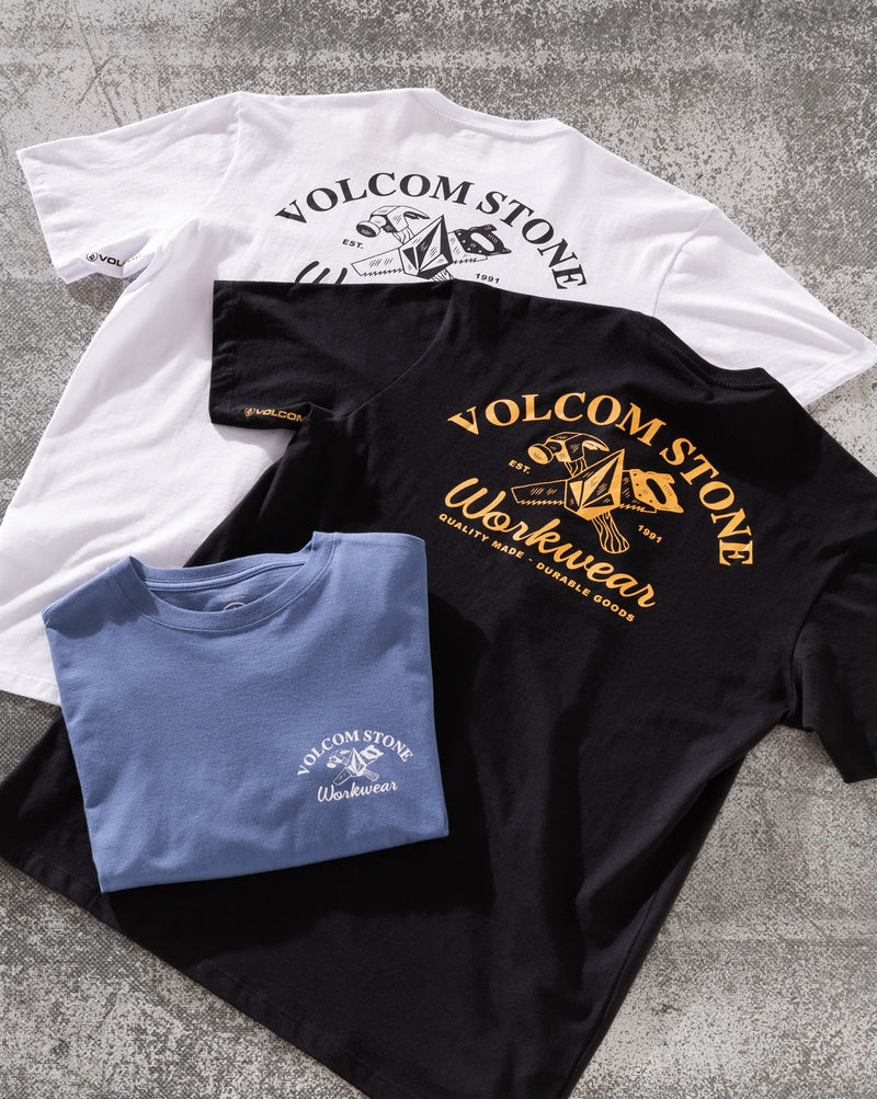Camiseta Regular Volcom Cross Cut Preta