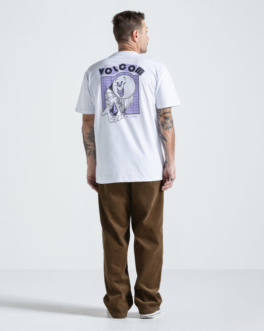 Camiseta Regular Volcom Stonyball Branca