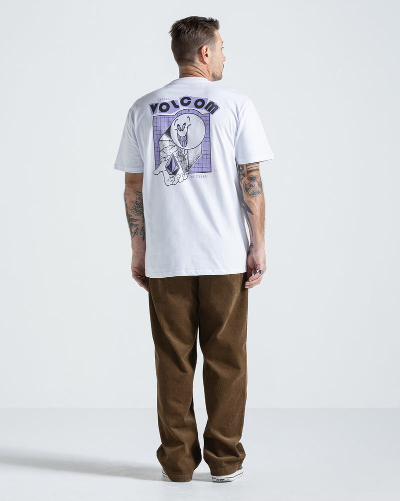 Camiseta Regular Volcom Stonyball Branca