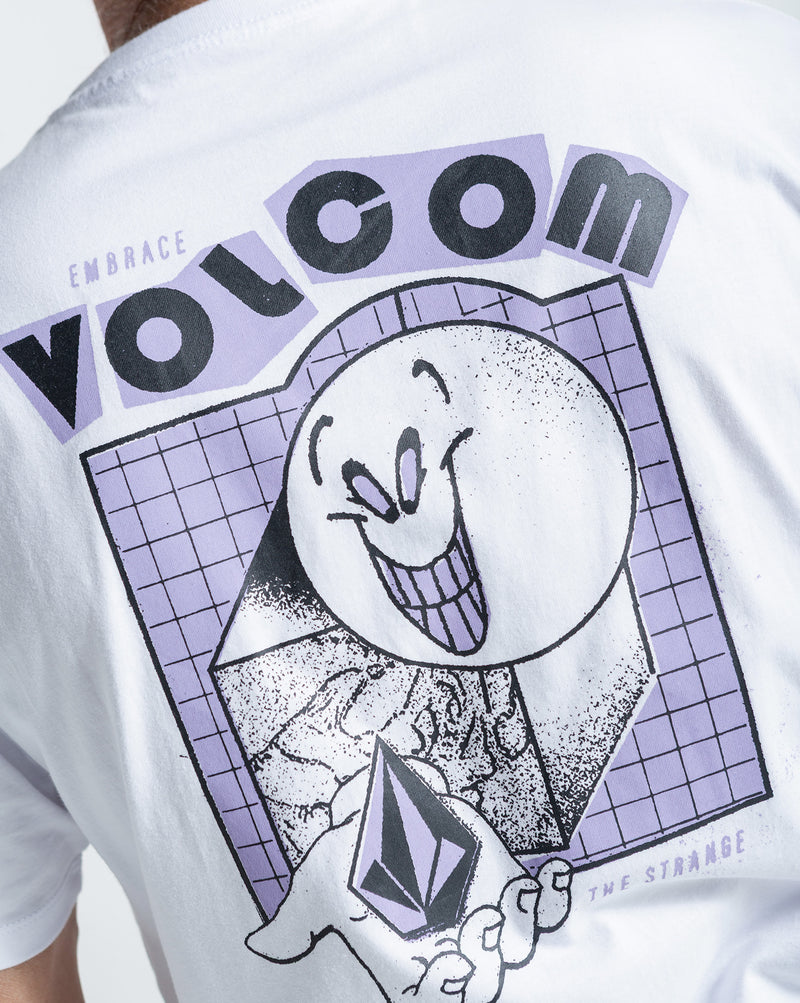 Camiseta Regular Volcom Stonyball Branca