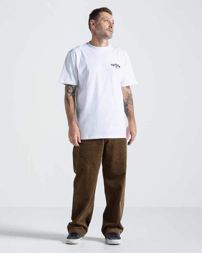 Camiseta Regular Volcom Stonyball Branca