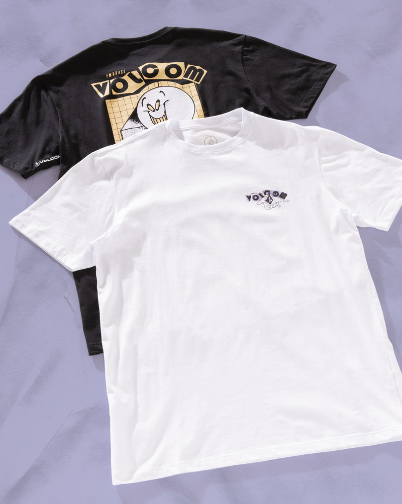 Camiseta Regular Volcom Stonyball Branca