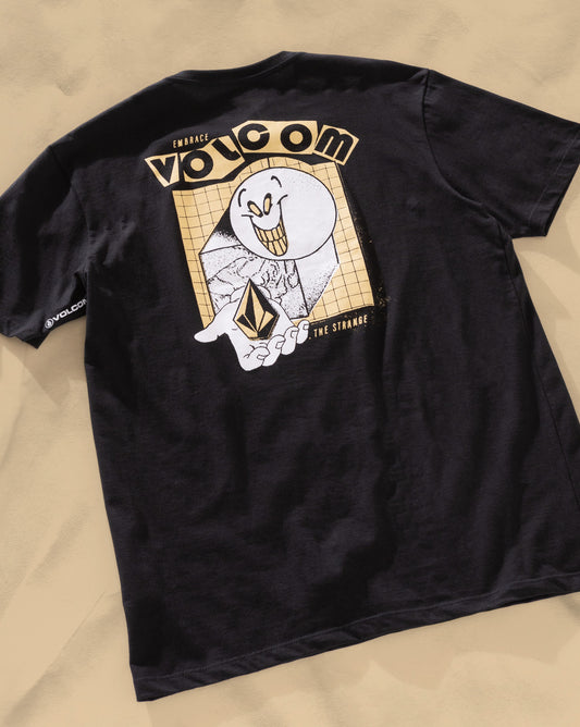 Camiseta Regular Volcom Stonyball Preta