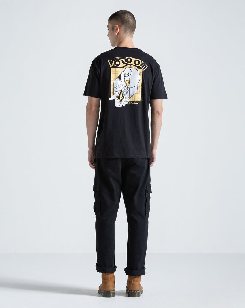 Camiseta Regular Volcom Stonyball Preta