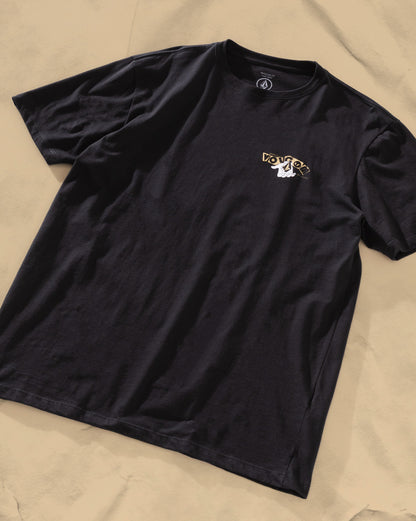 Camiseta Regular Volcom Stonyball Preta