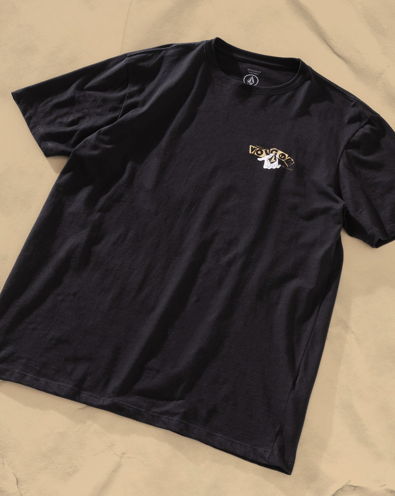 Camiseta Regular Volcom Stonyball Preta