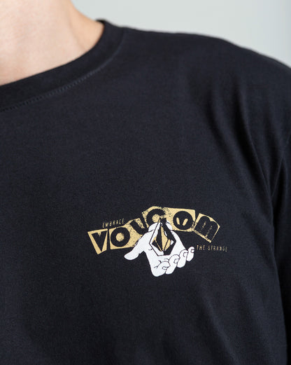 Camiseta Regular Volcom Stonyball Preta