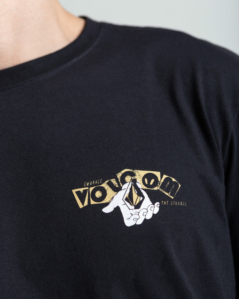 Camiseta Regular Volcom Stonyball Preta