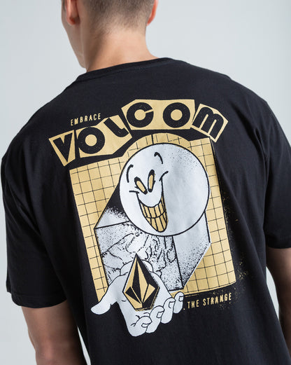 Camiseta Regular Volcom Stonyball Preta
