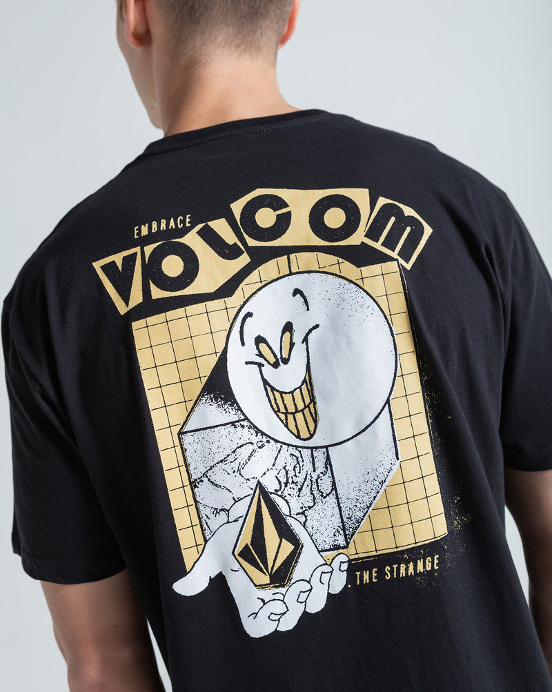 Camiseta Regular Volcom Stonyball Preta