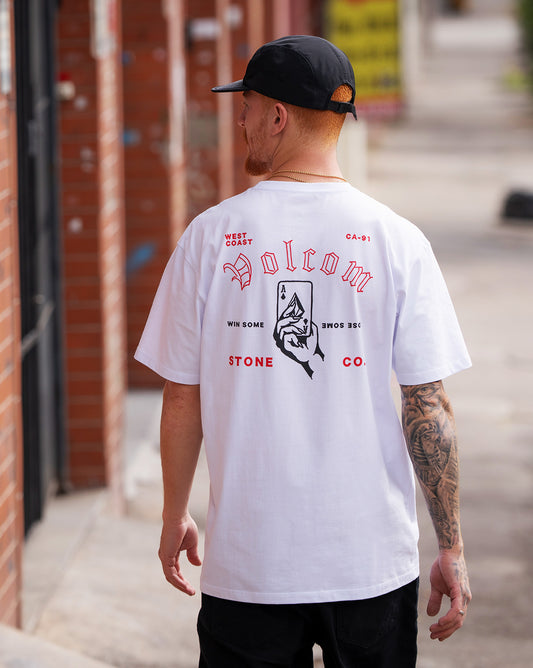 Camiseta Regular Volcom Winsome Branca