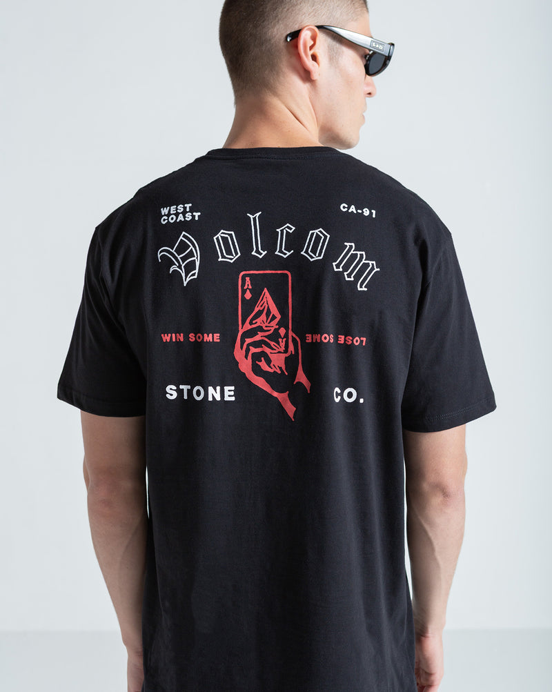 Camiseta Regular Volcom Winsome Preta