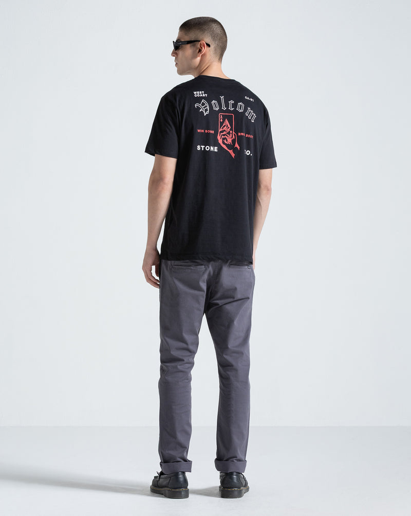 Camiseta Regular Volcom Winsome Preta