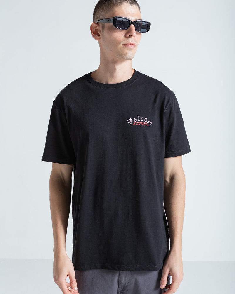 Camiseta Regular Volcom Winsome Preta