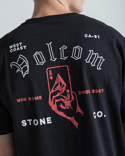 Camiseta Regular Volcom Winsome Preta