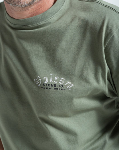 Camiseta Regular Volcom Winsome Verde Claro