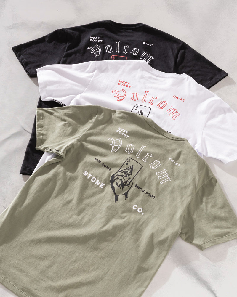Camiseta Regular Volcom Winsome Verde Claro