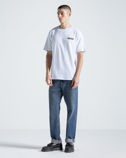 Camiseta Regular Volcom Round About Branca