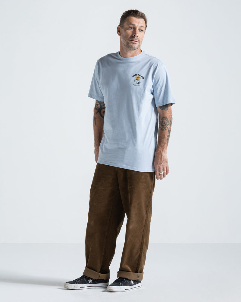 Camiseta Regular Volcom Corpo Class Azul Claro