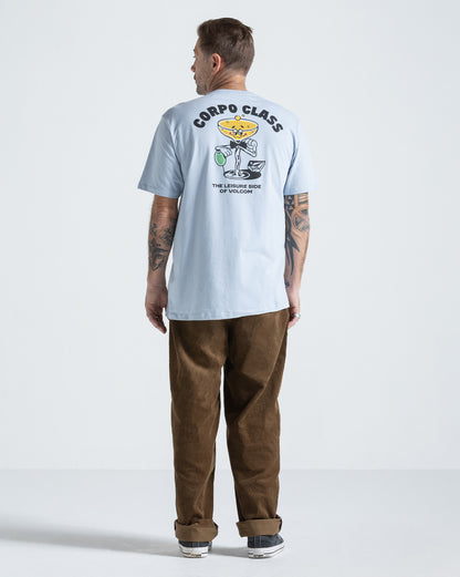 Camiseta Regular Volcom Corpo Class Azul Claro