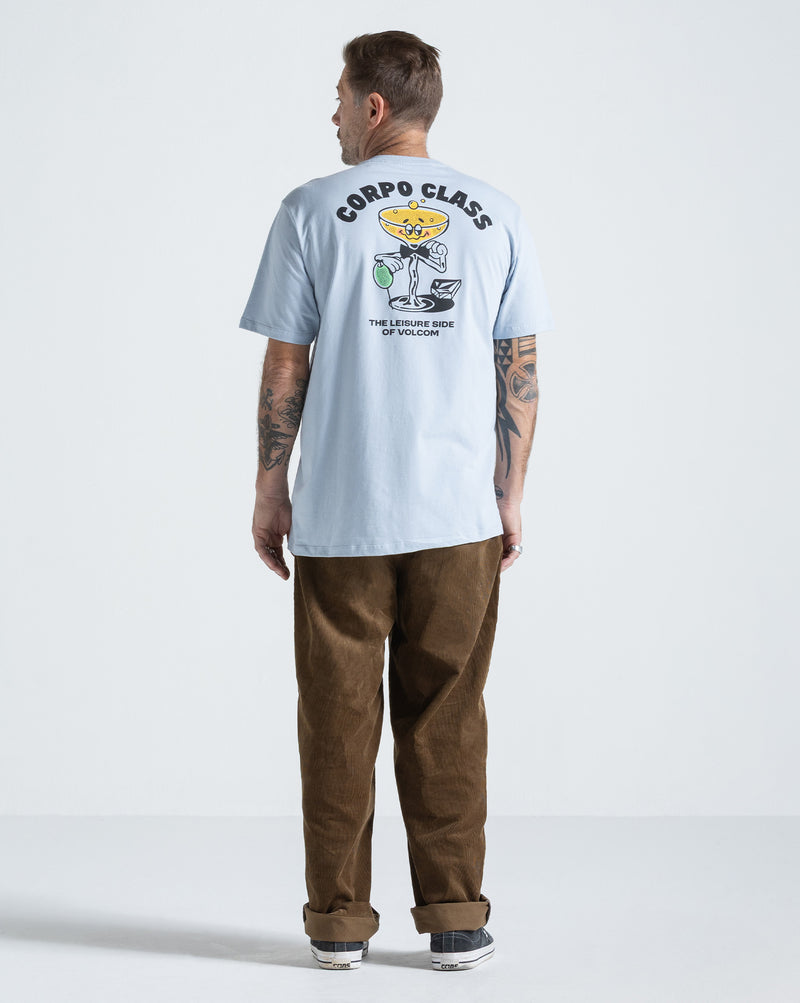 Camiseta Regular Volcom Corpo Class Azul Claro