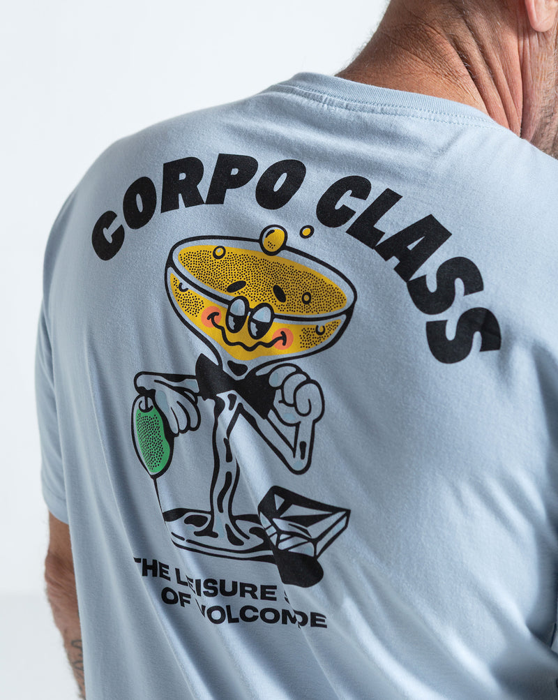 Camiseta Regular Volcom Corpo Class Azul Claro