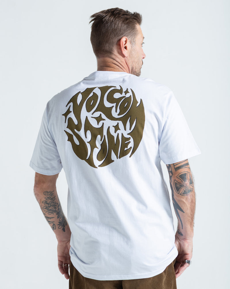 Camiseta Regular Volcom Gelstone Branca