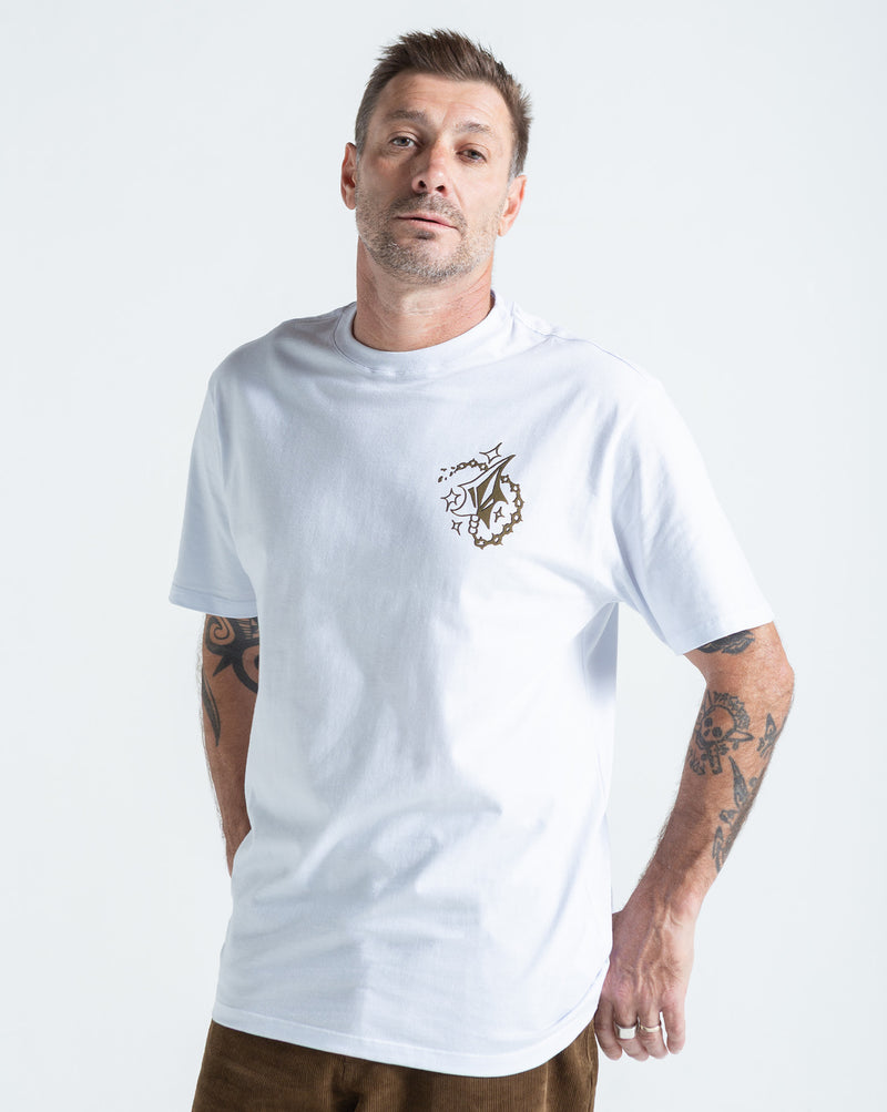 Camiseta Regular Volcom Gelstone Branca