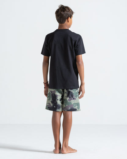 Camiseta Regular Volcom Iconic Preta