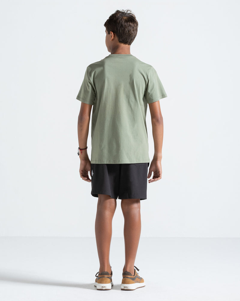 Camiseta Regular Volcom Cali Ripper Verde Claro