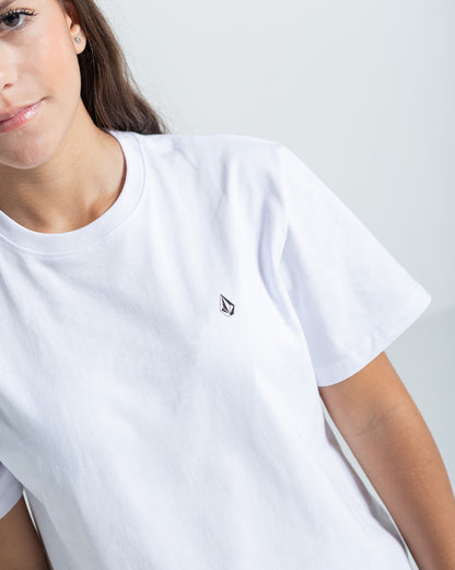 Camiseta Regular Volcom Stone Blanks Branca