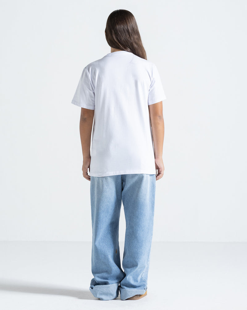 Camiseta Regular Volcom Stone Blanks Branca