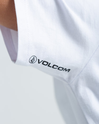 Camiseta Regular Volcom Stone Blanks Branca