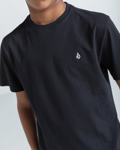 Camiseta Regular Volcom Stone Blanks Preta
