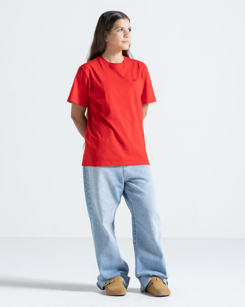 Camiseta Regular Volcom Stone Blanks Vermelha