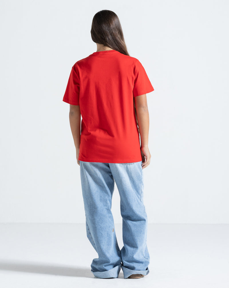Camiseta Regular Volcom Stone Blanks Vermelha
