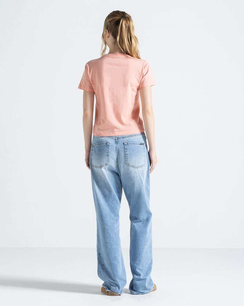 Camiseta Regular Volcom Stone Rosa