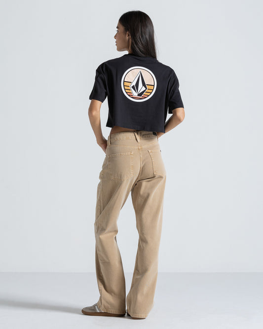 Camiseta Regular Volcom Stone Line Preta