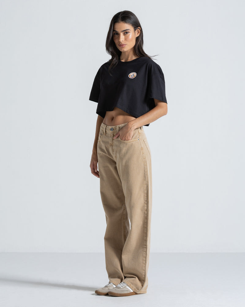 Camiseta Regular Volcom Stone Line Preta