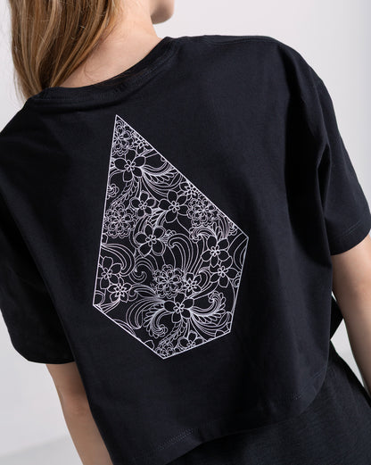 Camiseta Regular Volcom Slip Stone Preta