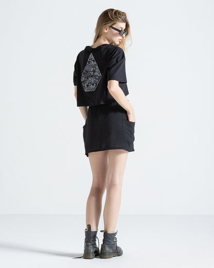 Camiseta Regular Volcom Slip Stone Preta