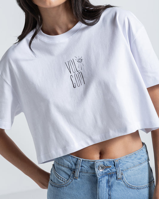Camiseta Regular Volcom Sunny Diamond Branca