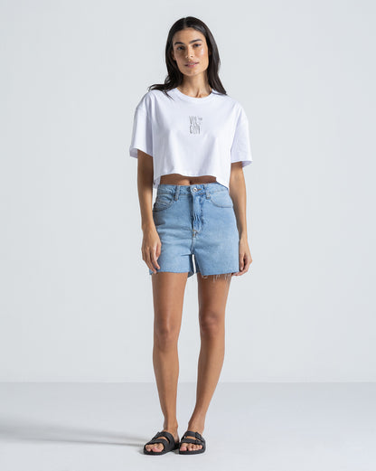 Camiseta Regular Volcom Sunny Diamond Branca