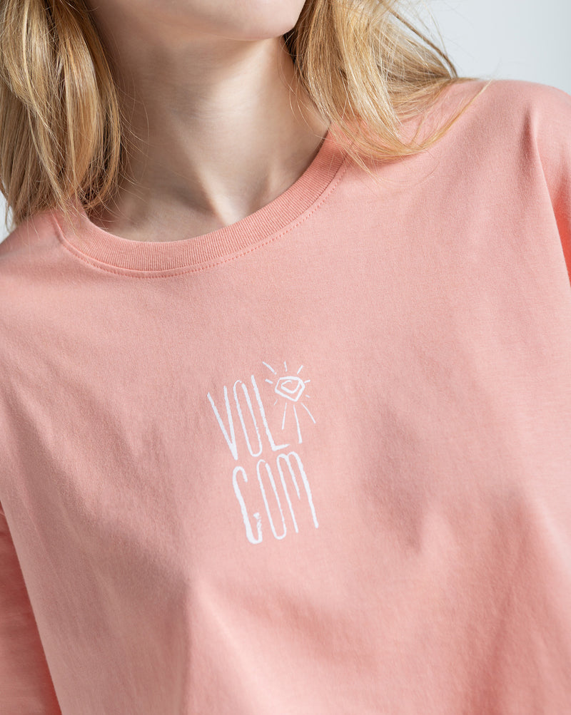 Camiseta Regular Volcom Sunny Diamond Rosa